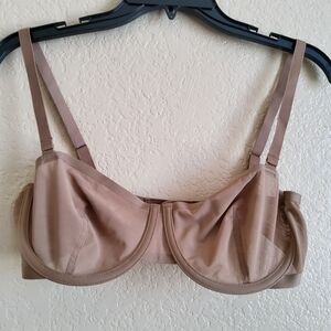 New CUUP Balconette Sheer Mesh Black Bra Size 34D